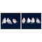 Stupell Industries Perched Navy Toned Birds 2pc Framed Giclee Set, design by Lorenzo Collective